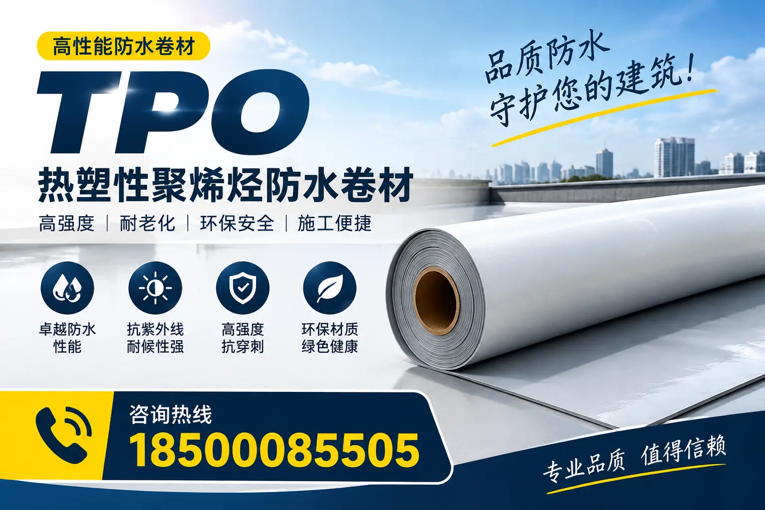 了解TPO材料的耐久性，适合漯河的建筑使用